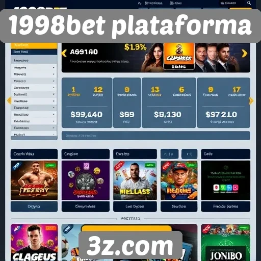 Plataforma 1998bet destaca bônus e promoções para novos jogadores
